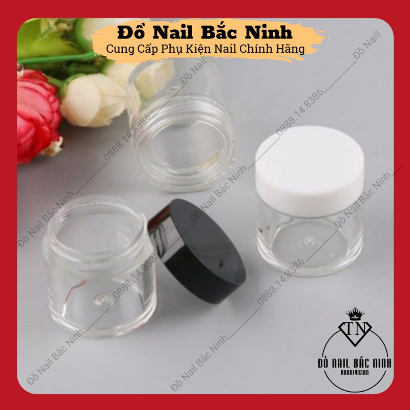 Hũ Đựng Bột Nail, Hũ 10g Màu Trong Suốt