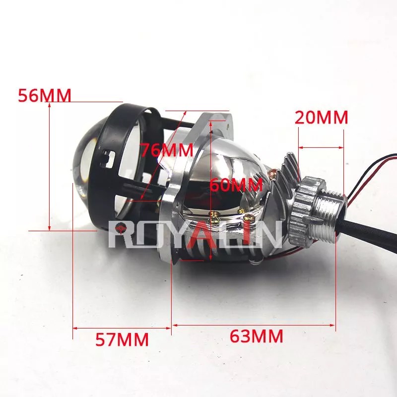 Đèn Pha Bi Led 2.0 Inch Chân Đa Năng Công Suất 45w Nhỏ Gọn Lắp Mọi Loại Xe