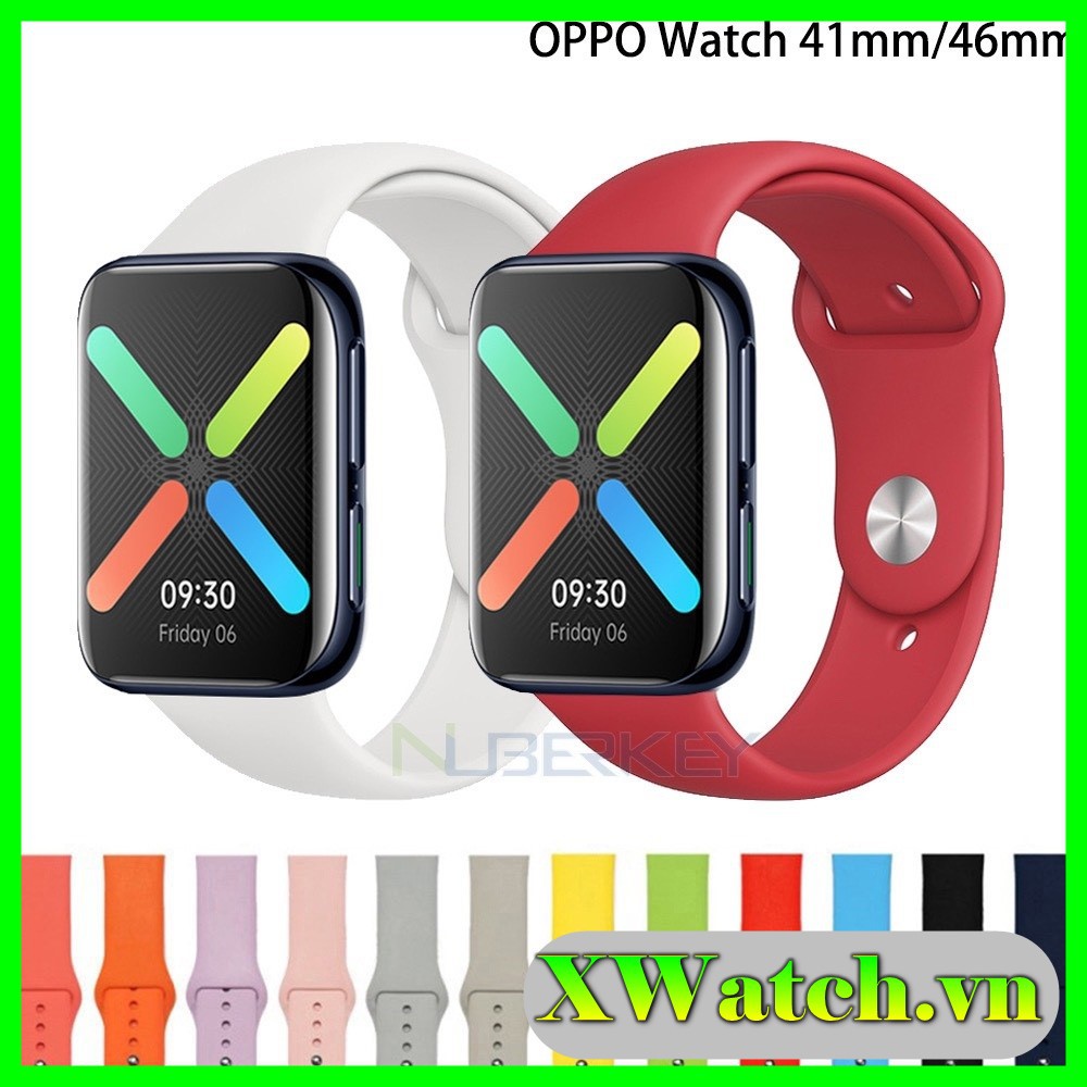 Dây đeo silicone thay thế cho đồng hồ thông minh Oppo Watch 41mm / 46mm