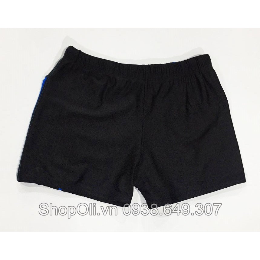 Quần bơi nam ngắn đen phối xanh bích | BigBuy360 - bigbuy360.vn