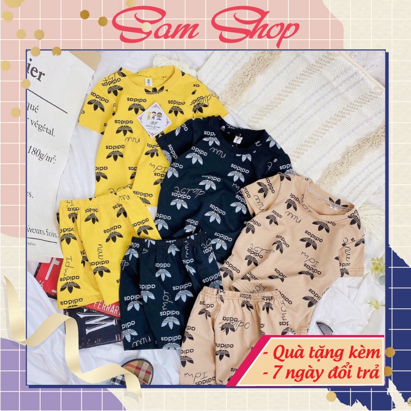 Đồ bộ cho bé trai bé gái cộc tay cotton SAMSHOP Thời trang trẻ em size 0|0|1|2|3|4 tuổi họa tiết đẹp co giãn 4 chiều
