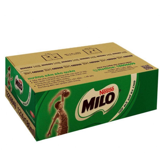 Milo 180ml ( thùng 48 hộp)