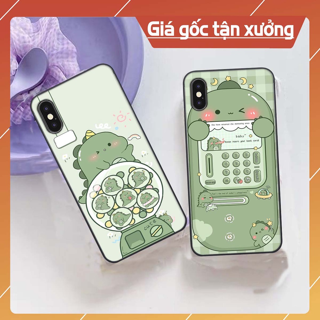Ốp lưng Iphone X / XS / XS Max khủng long xanh TiNo siêu đáng yêu, siêu đẹp. Vỏ lưng IP cực xinh xắn, cute