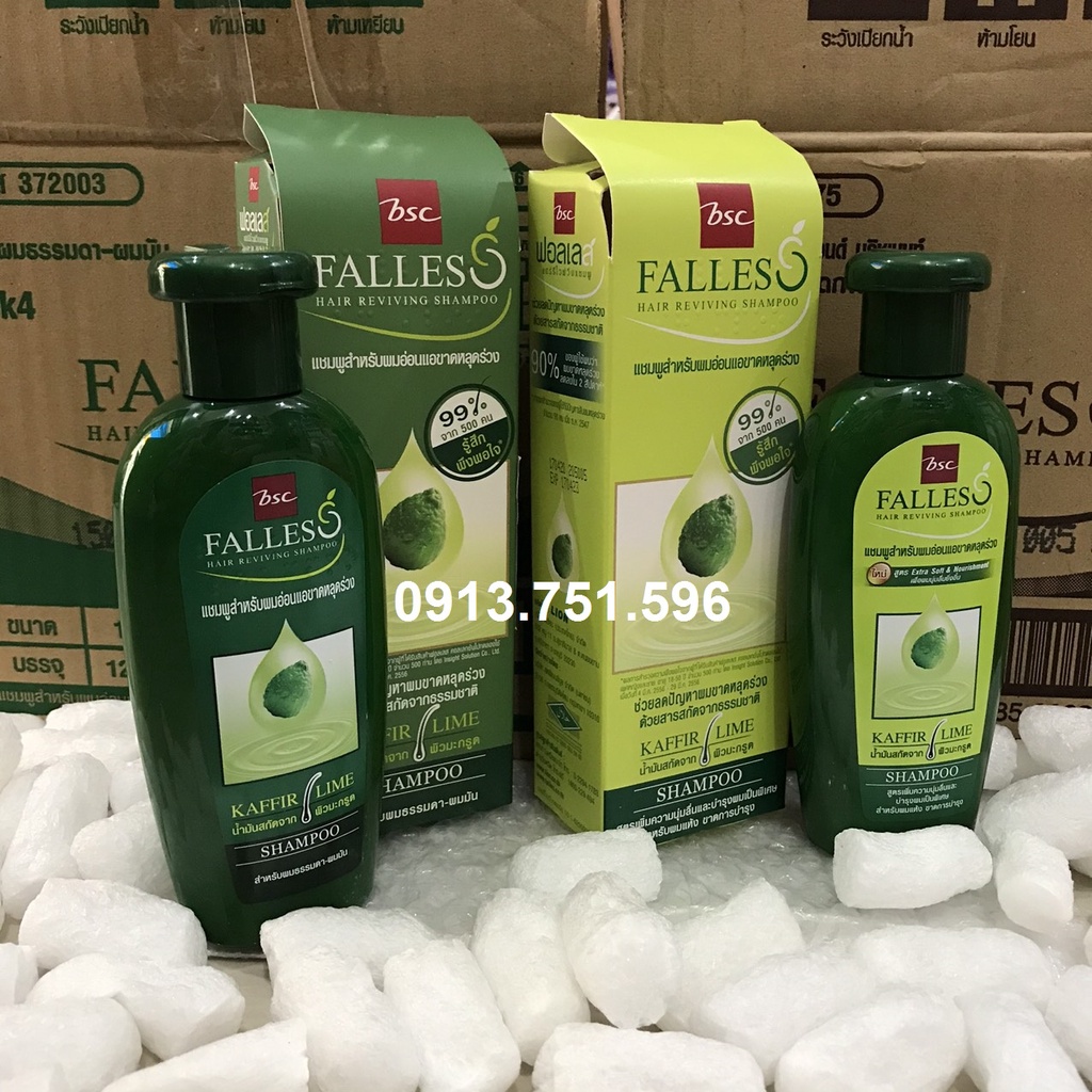 Dầu gội; dầu gội xả ngăn rụng tóc, kích thích mọc tóc Falless 180ml Thái Lan