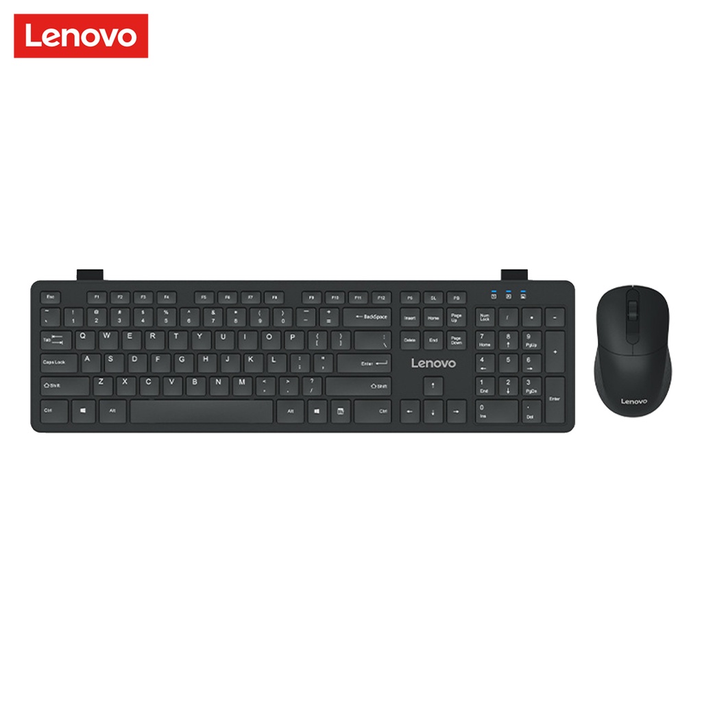 Bàn phím không dây Lenovo KM201 thiết kế tiện lợi phím không áp lực siêu mỏng 2.4G 1200DPI