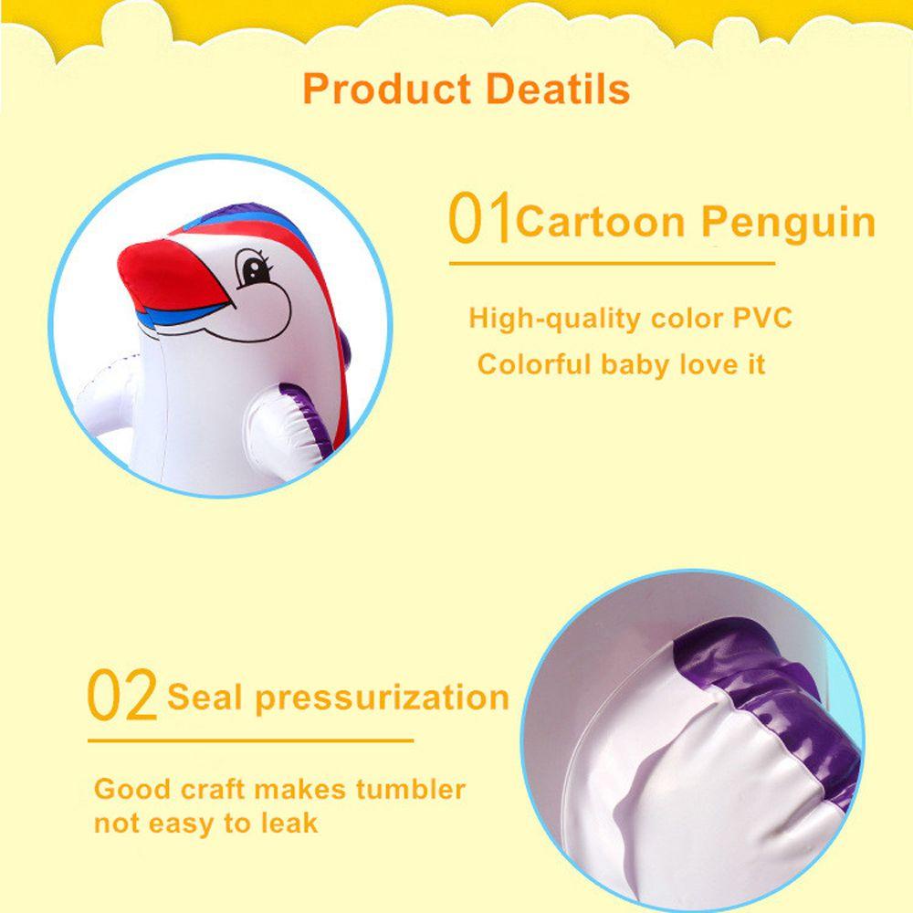 Đồ Chơi Lật Đật Bơm Hơi Bằng Nhựa Mềm Cho Bé