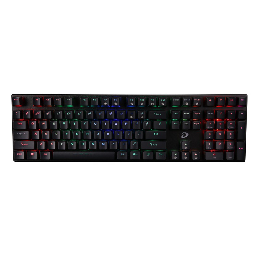 Bàn phím cơ Gaming DAREU EK810 - Pink - Black (MULTI-LED, Blue/ Brown/ Red D switch)