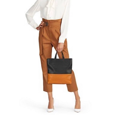 Túi Simon Miller Caramel + Chartreuse Layer Tote
