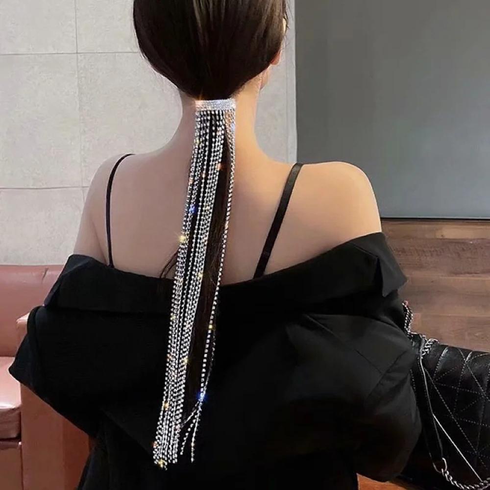 Kẹp Tóc Tua Rua Lấp Lánh Thời Trang Cho Nữ