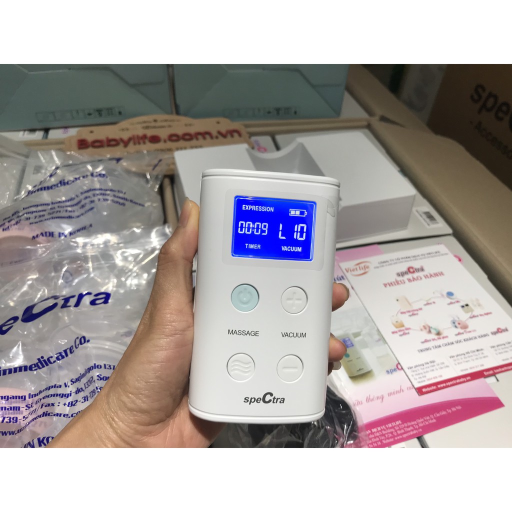 Máy hút sữa Spectra 9 plus tặng máy Hâm sữa 2 bình Fatz và chọn Size phễu