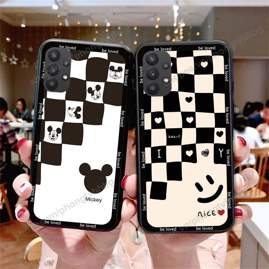 Ốp lưng Samsung A32 / A52 / A72 in mẫu trái tim caro, chuột mikey thể thao cực đẹp cute siêu bền siêu rẻ
