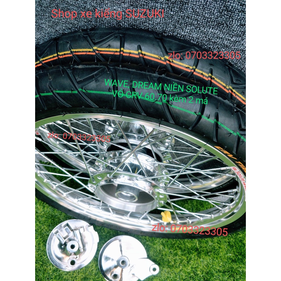 CẶP BÁNH CĂM WAVE DREAM THẮNG ĐÙM TRƯỚC SAUNIEENF NHÔM BAN ZAI THÁI KÈM VỎ CRV THÁI 60.70 VỚI 2 MÁ PHANH .