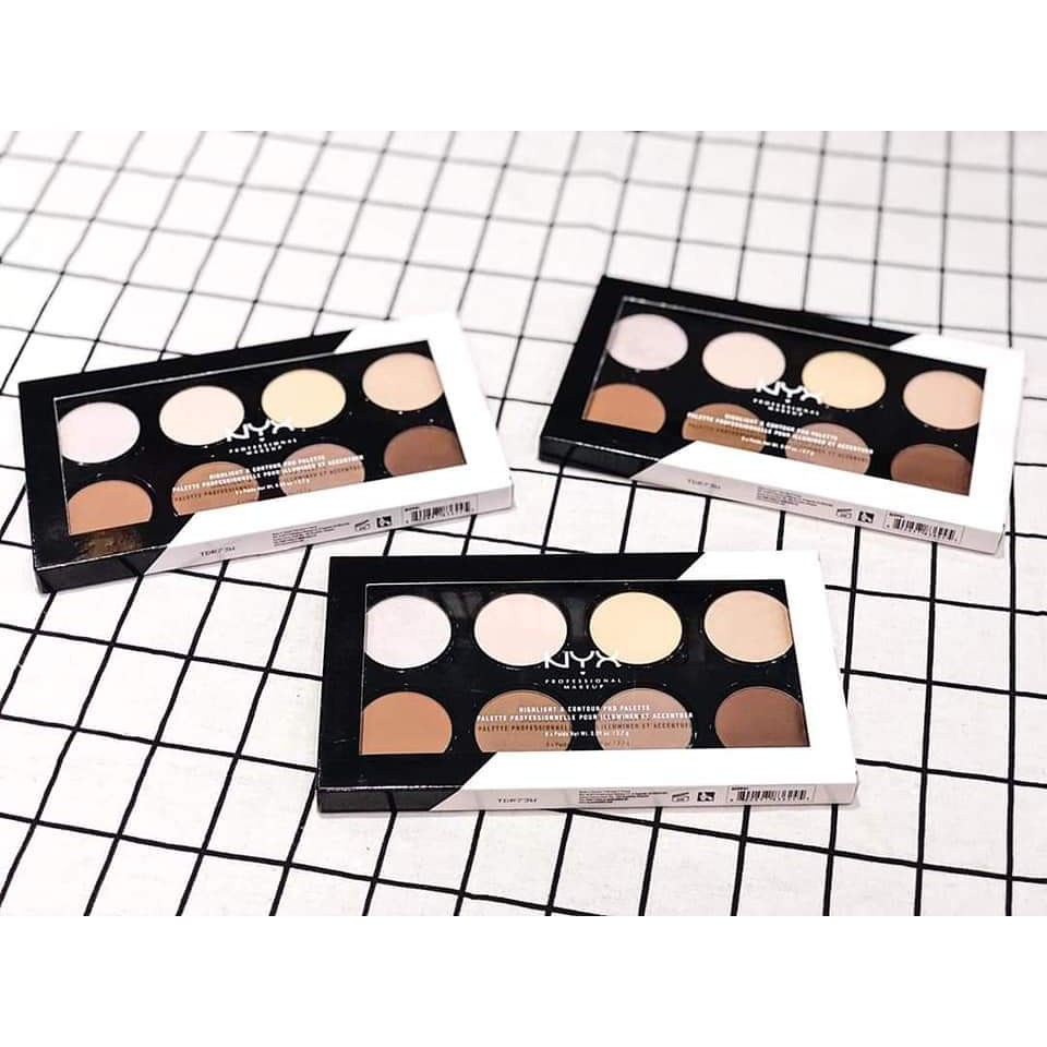 [Mã SRJULY1619 giảm 15K đơn 50K] ☘️BẢNG TẠO KHỐI NYX HIGHLIGHT & CONTOUR PRO PALETTE☘ | BigBuy360 - bigbuy360.vn