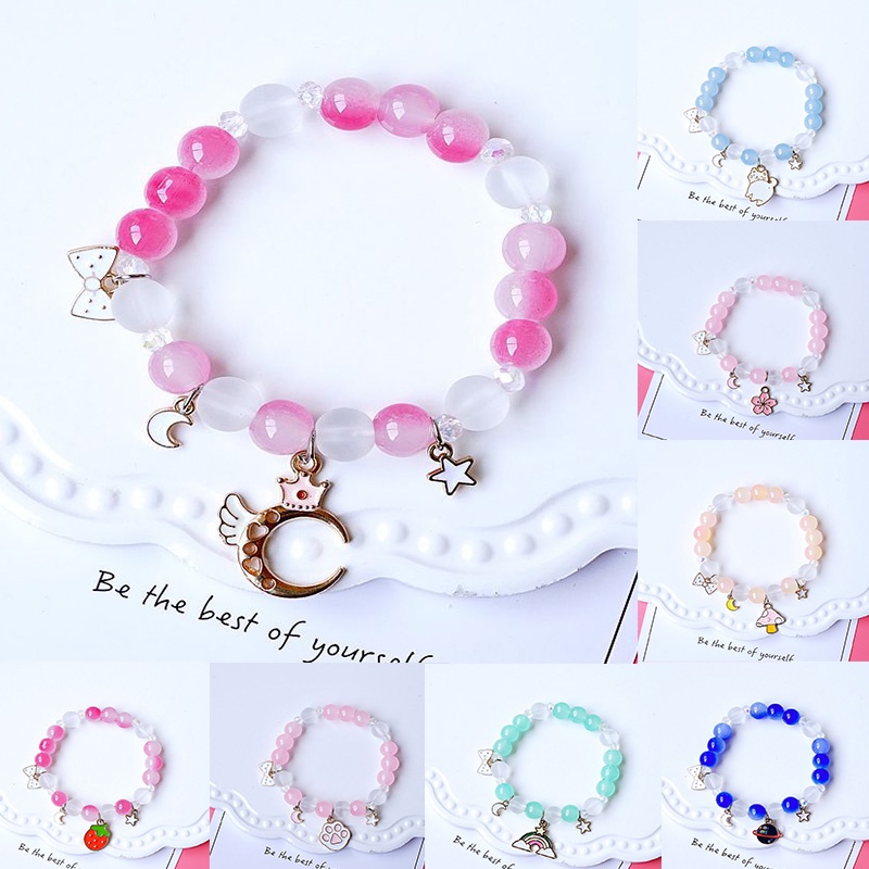 Vòng tay ST.KUNKKA chuỗi hạt mặt hình chú chó Cinnamon dễ thương phong cách Hàn Quốc