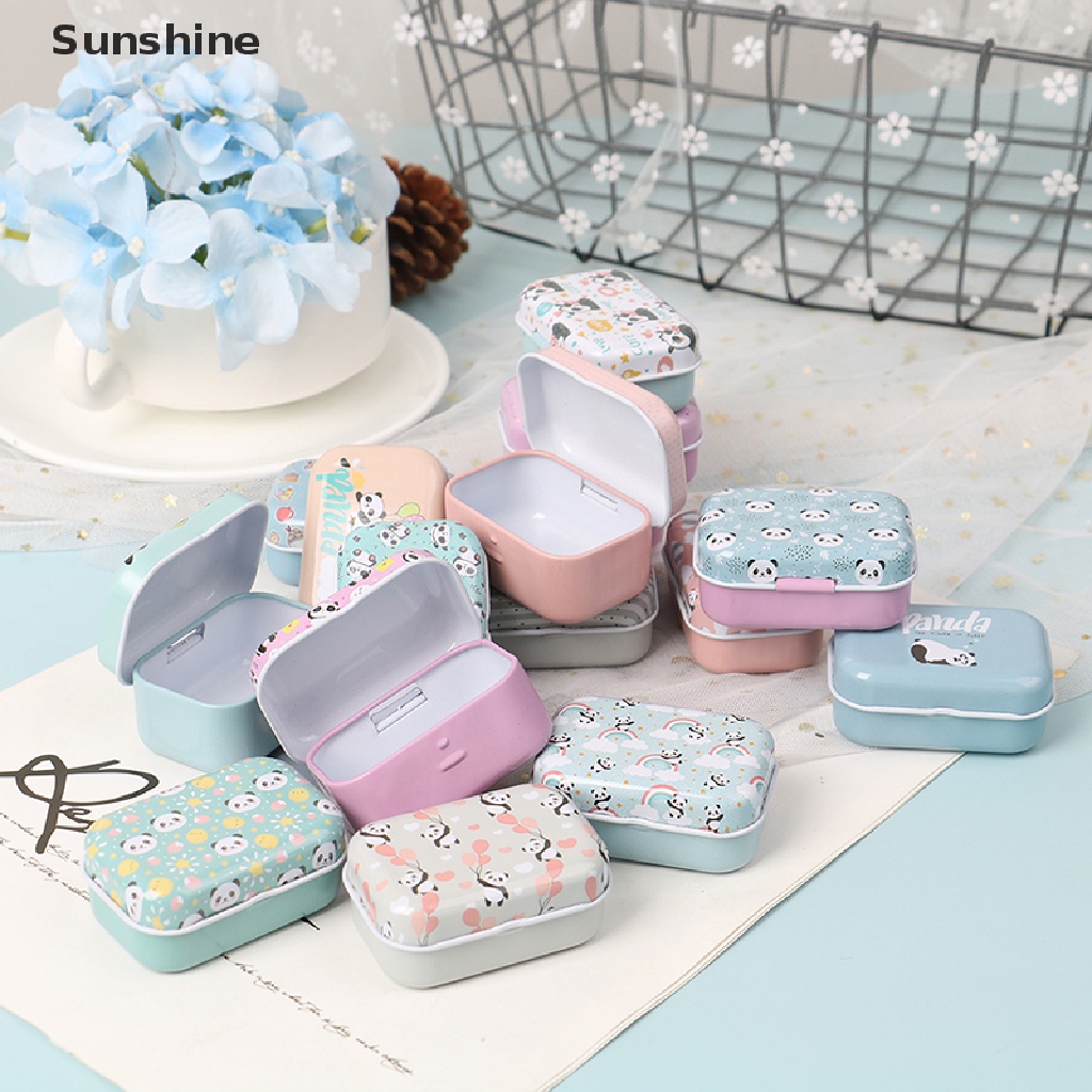 Hộp Thiếc Mini Đựng Trang Sức Màu Kẹo Ngọt Xinh Xắn