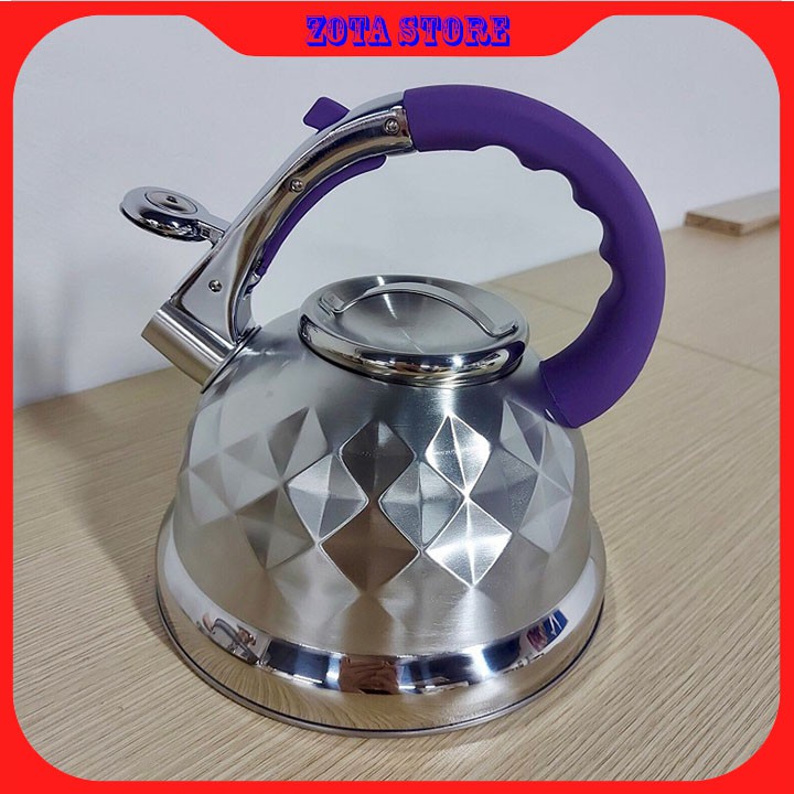 Ấm Đun Nước Kaisa Villa Pha Trà, Cà Phê Dung Tích 3.5L Dùng Cho Mọi Loại Bếp, Kể Cả Bếp Từ