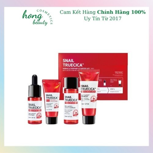 Bộ Dưỡng Da Some By Mi Snail Truecica Miracle Repair Starter Kit 4 Items