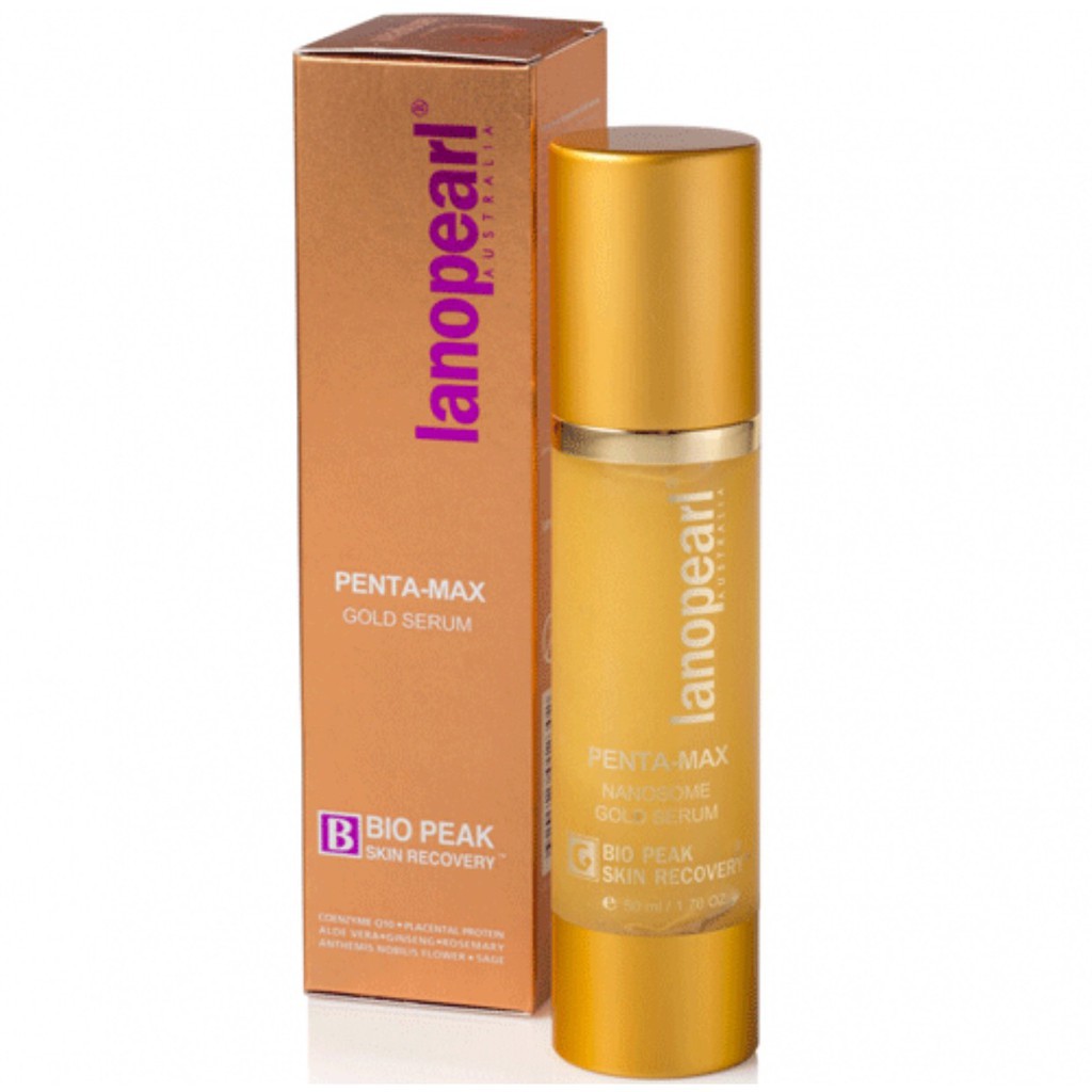 Serum chống nhăn Tinh chất vàng và Nhau thai cừu cho da nhờn - Lanopearl - 50ml - Úc