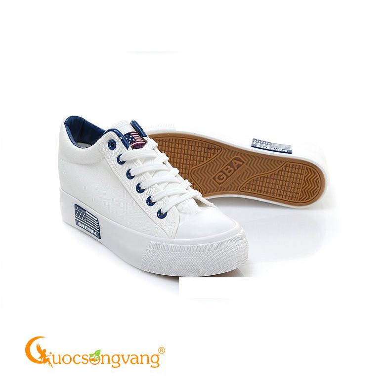 Giày sneaker nữ giày nữ đế độn họa tiết Cờ Mỹ phong cách GLG002 Cuocsongvang