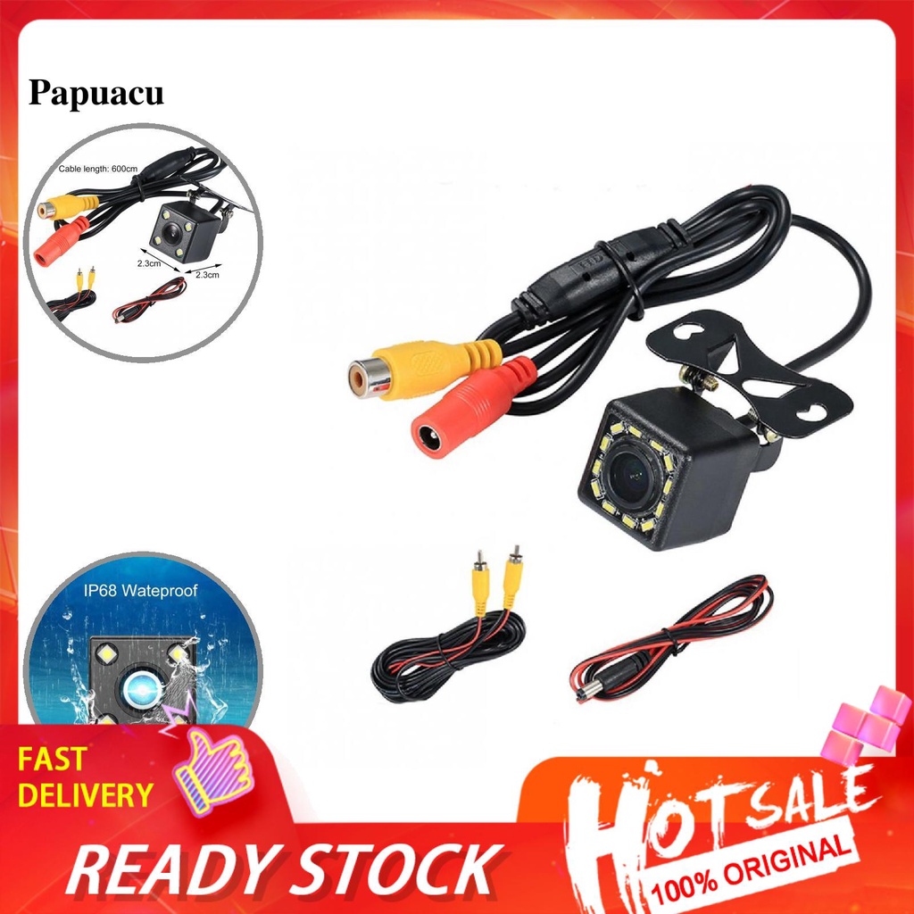 Camera đậu xe 4/8/12 bóng LED góc rộng 170 độ
