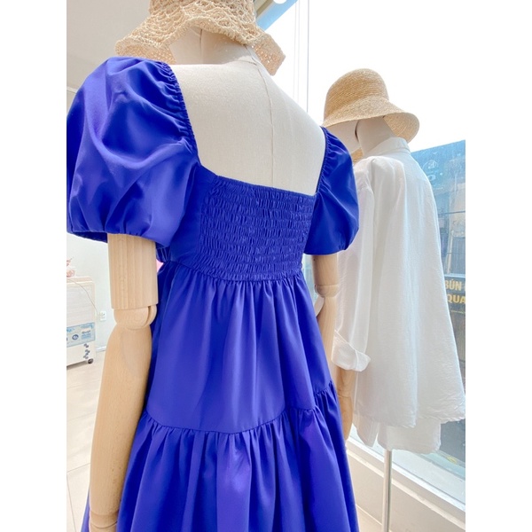 Đầm babydoll nữ thiết kế dây nơ ngực style dễ thương MIEU - JJN09