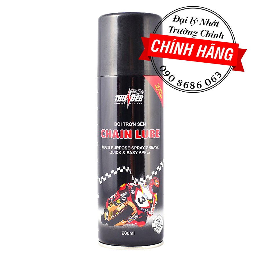 CHAI XỊT BÔI TRƠN, BẢO DƯỠNG SÊN XE THUNDER 400ML