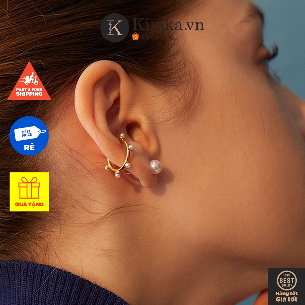 (0322) Khuyên Kẹp Vành Tai Thanh Lịch Thời Trang Hàn Quốc