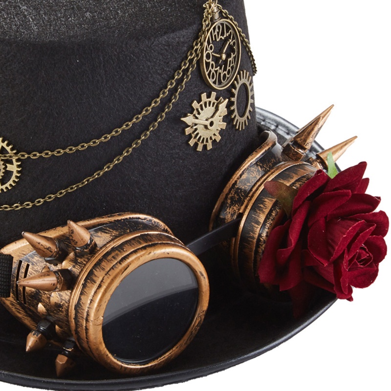 Mũ Đội Đầu Kèm Kính Bảo Hộ Phong Cách Steampunk Bowling
