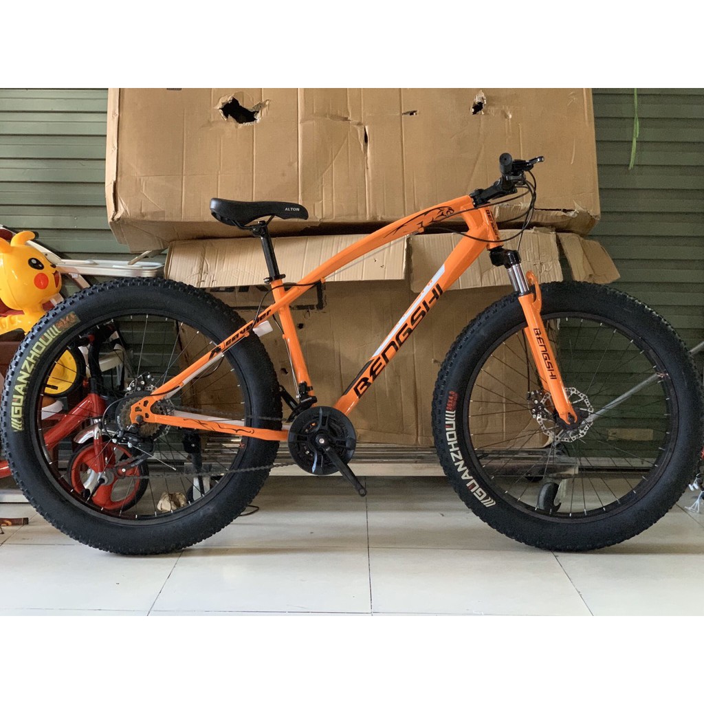 Xe đạp thể thao Xe đạp leo núi bánh béo BENGSHI 26inch/4.0 - Nhập khẩu đài loan - Bảo hành 1 năm