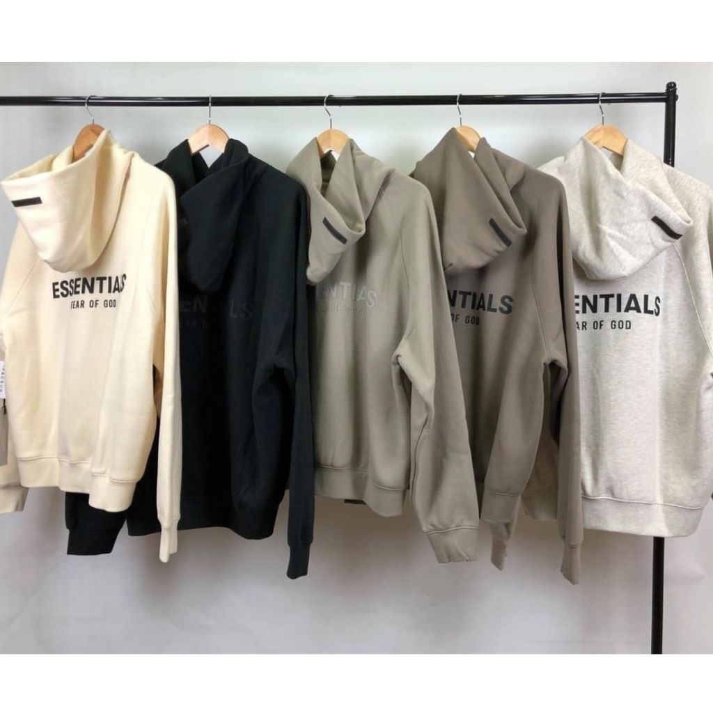 Áo nỉ hoodie Essentials In cao su nổi , áo nỉ bông unisex nam nữ AN209