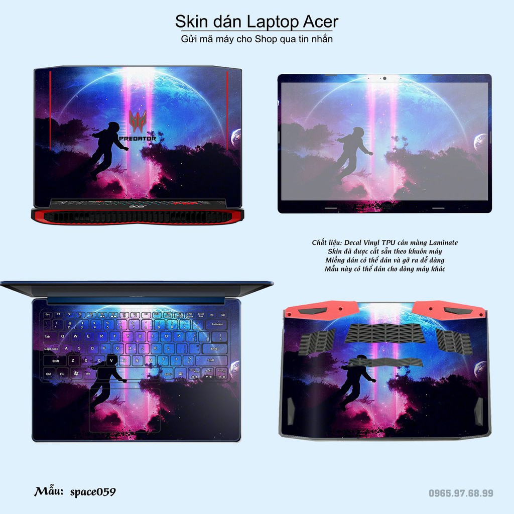 Skin dán Laptop Acer in hình không gian _nhiều mẫu 10 (inbox mã máy cho Shop)