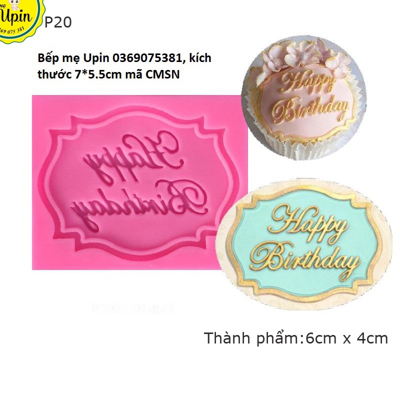 Tổng hợp khuôn silicon chữ Happy birth day