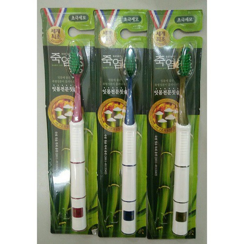 VỈ 3 BÀN CHẢI MUỐI TRE BAMBOO SALT SHIRINNEE CHĂM SÓC RĂNG Ê BUỐT