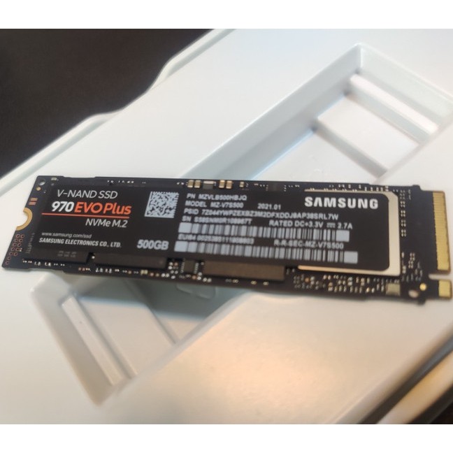 Ổ cứng SSD Samsung 970 EVO plus 500GB PCIe NVMe M.2 2280 - Gen3 x4 MZ-V7S500BW