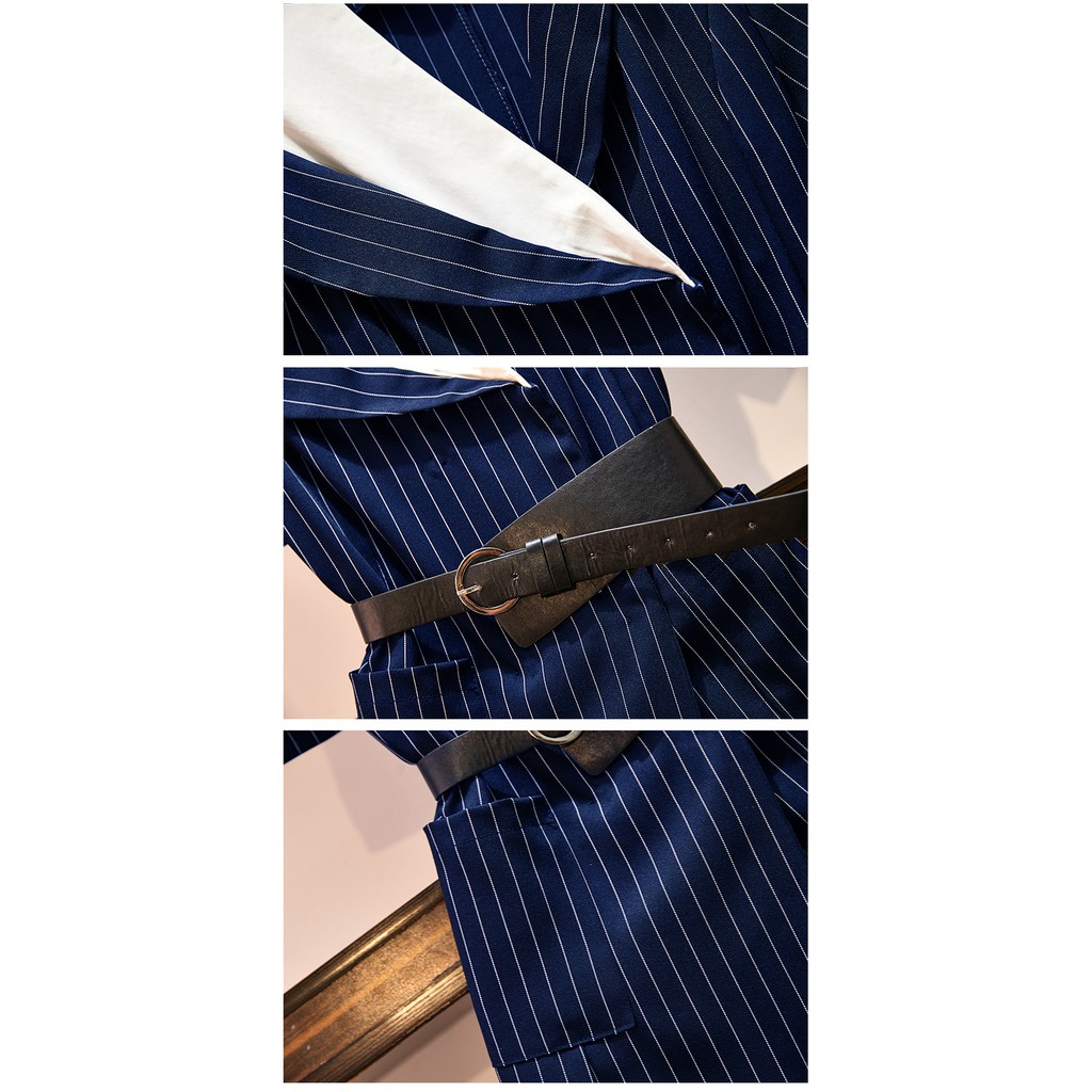 🌸Hàng Order🌸 Váy Sơ Mi Bigsize Kẻ Sọc Trễ Vai Kèm Đai Lưng Thanh Lịch Thời Thượng 🌸Hàng Quảng Châu | BigBuy360 - bigbuy360.vn