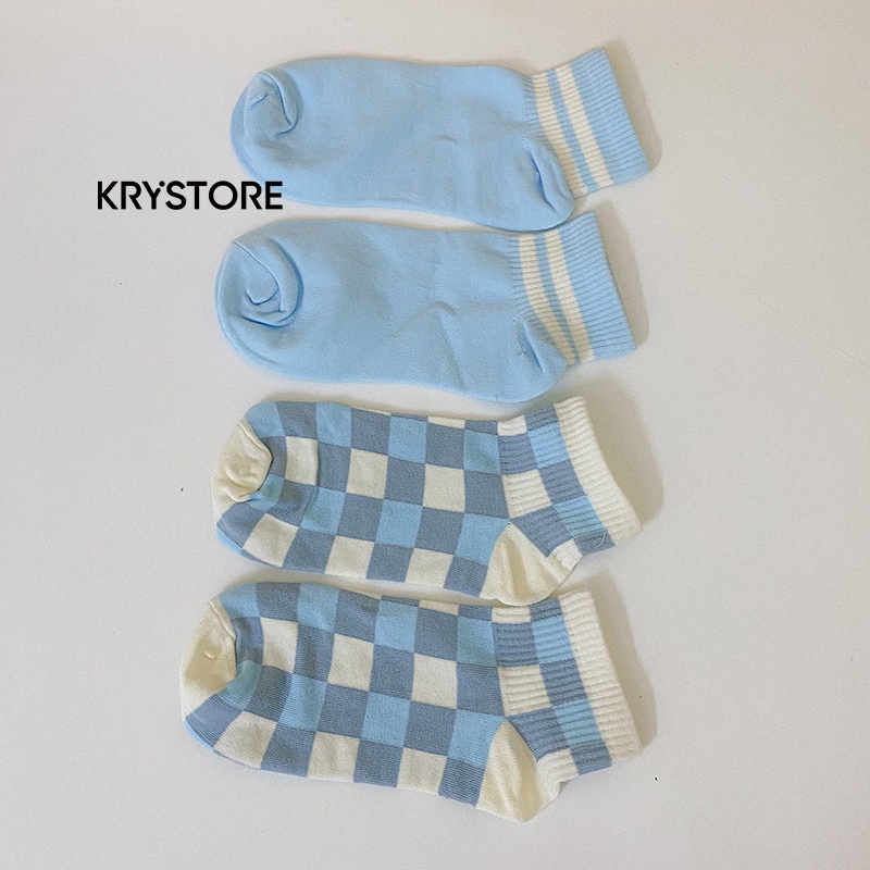 Set tất 5 đôi Doremon cute chất cotton nam nữ Krystore ST01