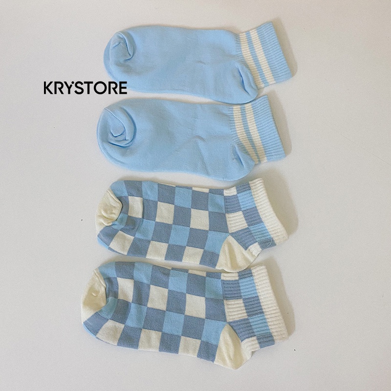 Set tất 5 đôi Doremon cute chất cotton nam nữ Krystore ST01