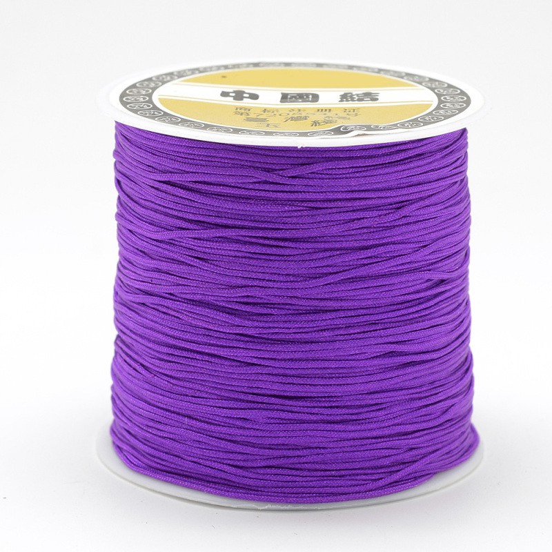 1 Cuộn Dây Nylon Màu Đen Đường Kính 0.8mm Dùng Làm Đồ Trang Sức