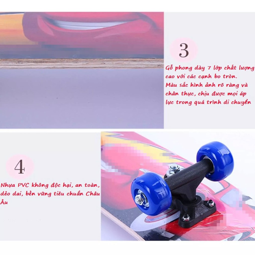 Ván trượt Skateboard Penny, Xe Trượt Scooter Trẻ Em Chuyên Nghiệp