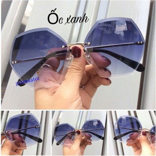 kính lục giác hình ốc sang chảnh siêu đẹp chống tia UV(xanh)