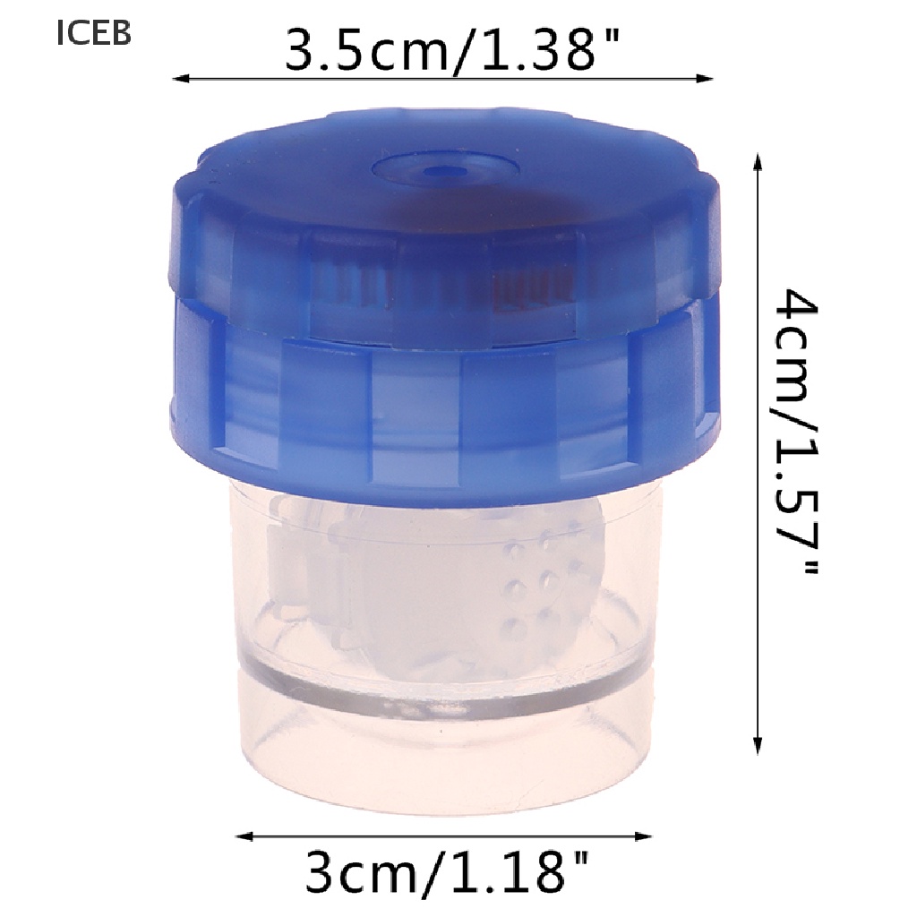 Ic 1X Hộp Làm Sạch Kính Áp Tròng Di Động Có Thể Xoay Làm Sạch my