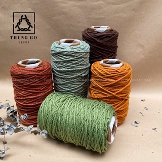 Dây Thừng macrame xoắn màu 3mm p2