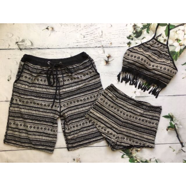 Bikini đôi thổ cẩm