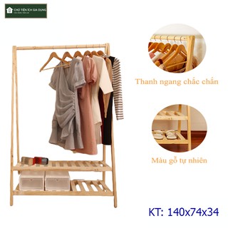 Kệ treo quần áo chữ A 2 tầng - Giá treo quần áo phong cách Hàn Quốc tiện lợi -Kệ treo quần áo chữ A cao cấp