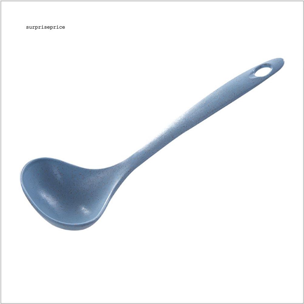 Muỗng múc canh cán dài bằng sợi lúa mì an toàn thực phẩm