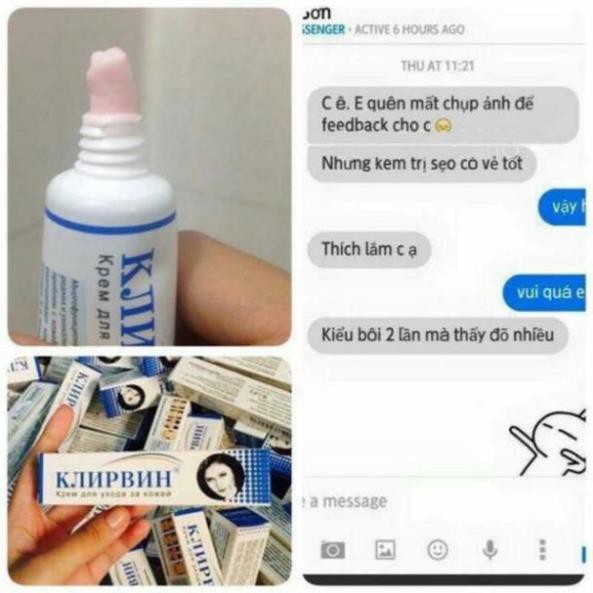 [Mờ sẹo trong 1 tháng] KEM SẸO NGA Klirvin - KEM GIẢM SẸO LỒI, SẸO LÕM [DƯỠNG DA CHUYÊN SÂU] | BigBuy360 - bigbuy360.vn