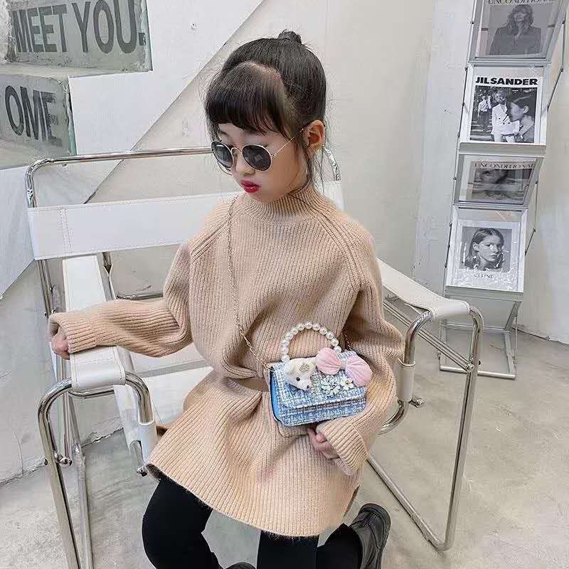 [Mã FAMAYWA2 giảm 10k đơn từ 50k] Túi dạ đính hoa+🐻gấu TÚI XINH CHO BÉ 046 | BigBuy360 - bigbuy360.vn