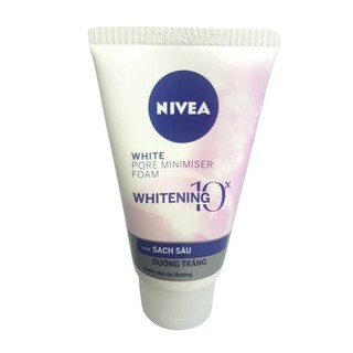 Sữa rửa mặt Nivea Whitening 10x Sạch sâu Dưỡng trắng