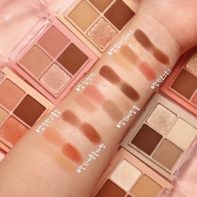 [2 Màu Mới Milk Series] Bảng màu mắt 4 ô Romand Better Than Eyes (Có Sẵn) | BigBuy360 - bigbuy360.vn