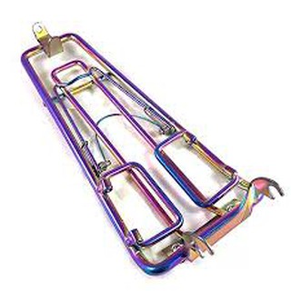 Baga giữa inox xi Titan 7 màu Xe Exciter 135-150 (mẫu vuông)